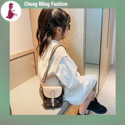 Cheng Dompet Koin กระเป๋าหนังทรงจีบ Pu สำหรับเด็กผู้หญิงลายสตรอเบอร์รี่น่ารักสำหรับกระเป๋าสะพายสำหรับเด็กเจ้าหญิงแฟชั่น