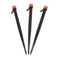 50 Pcs 16cm Micro Bubbler Drip Irrigation 360 Degree Adjustable Stake Water Dripper Garden watering Use 4/7 mm Hose Watering Systems  Garden Hoses