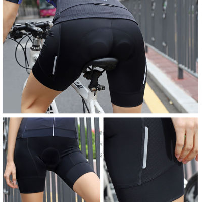 กางเกงปั่นจักรยานแบบผู้หญิงของ Outline รุ่นใหม่เรียบหรู ขาสั้นธรรมดาสวยพอดี เป้าเจล Full Gel