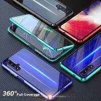 เคส V9 Y20i Vivo V20 Se/ Y20,เคส360แม่เหล็กด้านหน้าด้านหลังเต็มรูปแบบกระจกเทมเปอร์สองด้าน