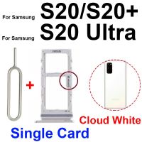 ถาดใส่ซิมการ์ดสำหรับ Samsung S20 S20บวก S20อัลตร้าซิมช่องเสียบบัตรอะแดปเตอร์ไมโครการ์ดรีดเดอร์ SD ชิ้นส่วนเปลี่ยนขั้วต่อเปลี่ยน LKT37121 Pa