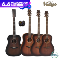 Vintage Statesboro Series Acoustic Guitar กีต้าร์โปร่ง วินเทจ แบรนด์กีต้าร์ชั้นนำจากประเทศอังกฤษ