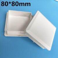 White 8080 Square Plastic Plug 80*80mm Furniture Dustproof Square Foot Mats Tube Cover 10pcs