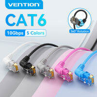 Vention สายเคเบิลเครือข่ายสายเคเบิลอีเทอร์เน็ตแบบข้อต่อคู่หมุนได้ Cat6A 10Gbps คอนเนคเตอร์ UTP RJ 45สายแพทช์อีเทอร์เน็ตสายแพทช์ที่ใช้ได้กับโมเด็มเราเตอร์คอมพิวเตอร์สายคอมพิวเตอร์ Lan