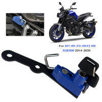 สำหรับ Yamaha MT-09 FZ-09หมวกกันน็อคล็อคเมาตะขอการรักษาความปลอดภัยป้องกันการโจรกรรมที่มี2คีย์ล็อครหัสผ่าน MT09 FJ-09 XSR900 2015-2020 2019