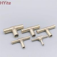 ☄ T-Shape Brass Barb Hose Fitting Tee 4mm 6mm 8mm 10mm 12mm 16mm 3 Way Hose Tube Barb Copper Barbed Coupling Connector Adapter