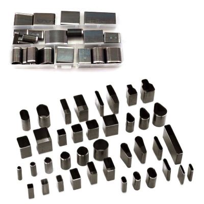【CW】 55 Pcs Leather Punch Cutting Mold Handmake Shaped Hole Cutter Set for
