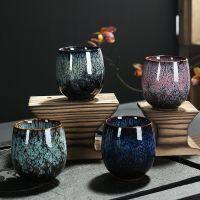 JIA-GUI LUO Ceramic 150ML China Tea Cup  Kiln Change Ceramic Home Teacup  Teaware Creative Ceramic Cups I026