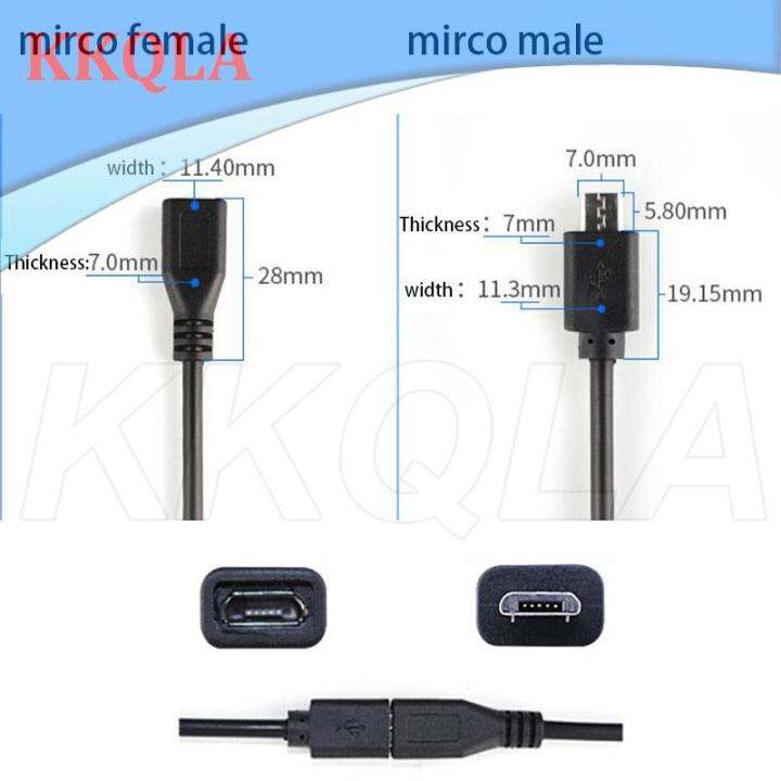 qkkqla-2-pin-4-pin-wire-line-micro-usb-diy-2-0-male-to-female-type-c-c-charger-wire-power-supply-connector-extension-repairing-cable