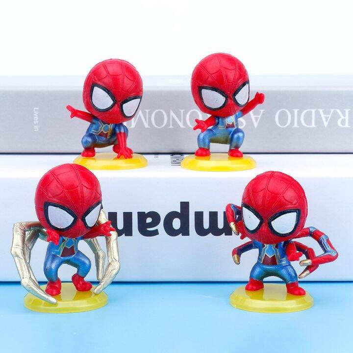 zzooi-8pcs-spiderman-cartoon-figures-toys-set-cute-anime-action-movie-superhero-pvc-model-kids-toy-doll-bedroom-car-decoration-gifts