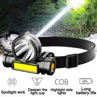 Torch Waterproof Headlamp Head Super Bright LED COB