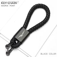 ❧✜  For Moto Guzzi V85tt V7iii V9 V7 V11 Breva 750 850 1100 Custom Logo Motorcycle Hand Woven Leather Keychain Metal Keyring