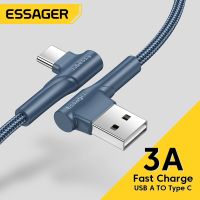 data line Essager USB C CableFast Charging Type C Cord ForXiaomiRedmi90Charger Cable Data Cord