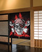 【YD】 Pirate Door Curtain Partition Drapes Entrance Hanging Half-curtain for Bedroom Decoration