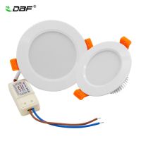 DBF LED กลมใหม่2022ห้องนั่งเล่นห้องนอน,ไฟสปอตไลท์ติดเพดาน LED หลากสีไฟดาวน์ไลต์12W 10W 7W 5W 3W AC220V