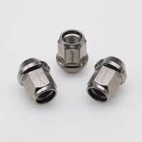 Jntitanti  M12*1.25*27mm Gr5 titanium wheel hub nut  lug nut with open end  for Nissan Greatwall Geely Subaru Suzuki etc. Nails  Screws Fasteners