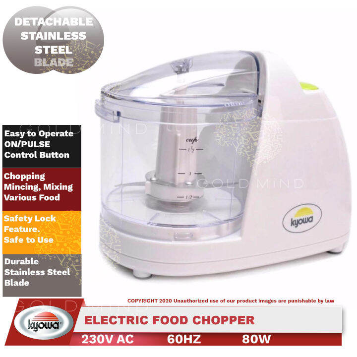 Ky0wa Food Chopper 0.375L KW-4605 - Gold Mind Everyday Low Price ...