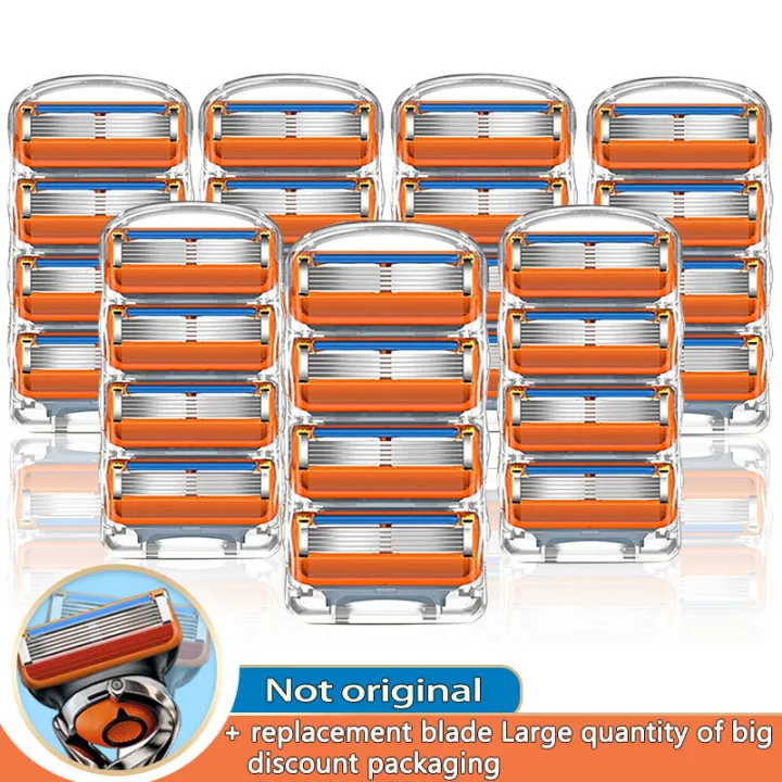 shaver Razor Blades Fit Fusion 5 For Men Shaving Safety Manual Machine