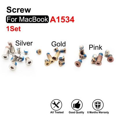 1ชุดสำหรับ Macbook A1534สกรูด้านล่างสลักเกลียวสกรูอะไหล่สีชมพูเงิน