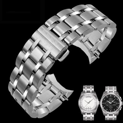 สายนาฬิกาข้อมือสแตนเลสสตีลสำหรับบุรุษ22มม. 23มม. 24มม. สำหรับ Tissot T035 Couturier สายนาฬิกาแบรนด์สายนาฬิกาข้อมือ T035617สาย T035439A CarterFa