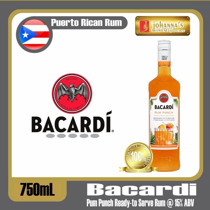 Bacardi Rum Punch ReadytoServe Rum 750ml Lazada PH