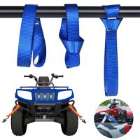 卐 Multifunctional Car Motorcycle Cargo Luggage Fixed Packing Tie Downs Loop Strap Trunk Durable Nylon Soft Straps Auto Accessories