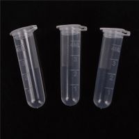 30Pcs 5ml Disposable Plastic Test Tubes With Clear Scale Centrifuge Tube With Lip With Graduation EP Tube