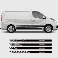 2ชิ้นสติกเกอร์รถสำหรับ Vauxhall Opel Vivaro อุปกรณ์เสริมประตูด้านรถตู้ตั้งแคมป์สติ๊กเกอร์ฟิล์มไวนิลอย่างดี