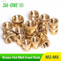 ❦✾▲ M2.5 M3 M4 M5 M6 Brass Pure Copper Metric Thread Injection Molding Knurl Insert Nut Nutsert Embedded Nuts for 3D Prints 10-100P