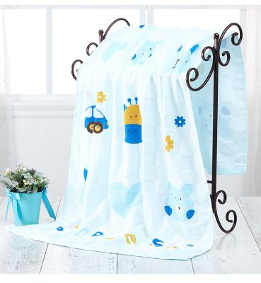 【jw】  gauze double layer bath towel  swimming beach quick drying soft absorbent thin style 220G 70x140CM