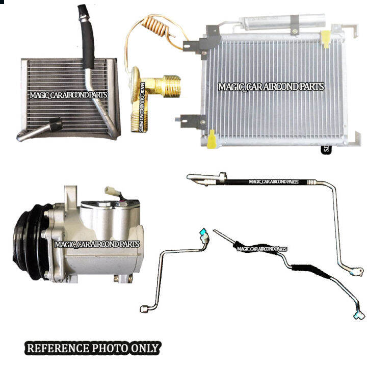 PERODUA KELISA/ KENARI COOLING COIL / EXPANSION VALVE/ CONDENSER/ COMPRESSOR / 4/8 DISCHARGE