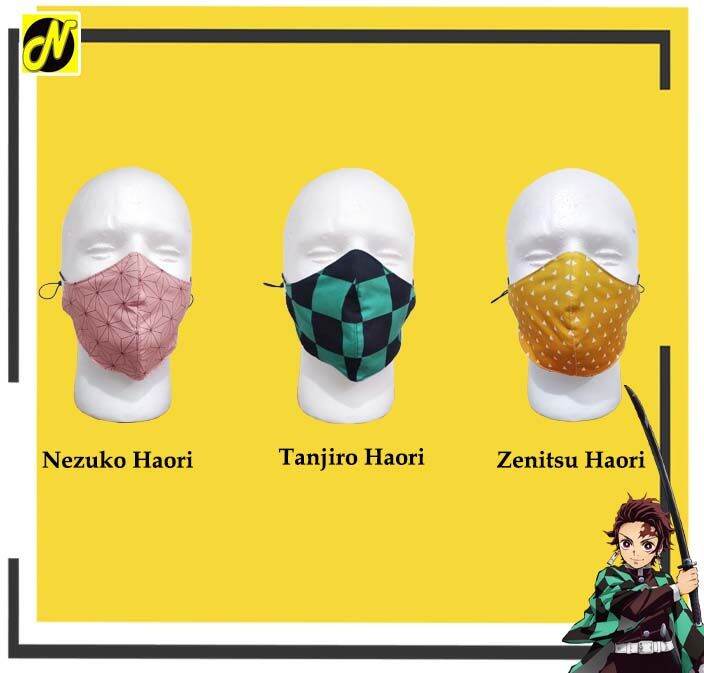Anime Face Mask Demon Slayer Kimetsu No Yaiba Haori Lazada PH