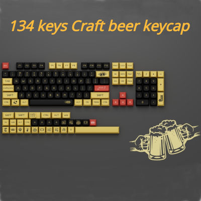 134 คีย์เบียร์ PBT Keycap XDA โปรไฟล์ DYE-SUB ภาษาอังกฤษส่วนบุคคล Keycaps สำหรับ Cherry MX Switch Gaming แป้นพิมพ์เครื่องกล-iewo9238
