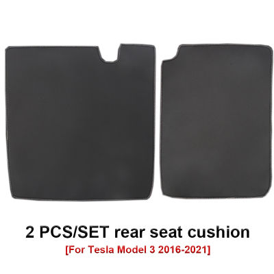 Auto Rear Seat AntiKick Mat Backrest Protective Pad Back Cushions Anti Dirt For Tesla Model 3Y Interior Decoration Accessories