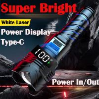 Most Powerful Long Range 3500m LED Flashlight High Power 80W Tactical USB Rechargeable Torch Strong Light Hand Lantern for Hunt