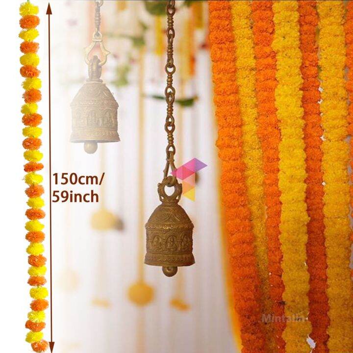 marigold-flower-garland-with-o-flowers-artificial-flowers-for-diwali-home-diy-wreath-garland-craft-decor-wedding-party