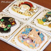 Anime Games Genshin Impacts Enamel Pin Kawaii Cartoon Klee Hu Tao Barbatos Sangonomiya Kokomi Metal Brooch Jewelry Gift