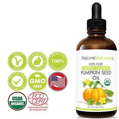 PRE-ORDER] Organic Pumpkin Seed Oil (LARGE 4-OZ Bottle) USDA Certified  Organic, 100% Pure, Cold Pressed. Boost Hair Growth for Eyelashes, Eyebrows  & Hair. Overactive Bladder Control for Men & Women. Moisturizer (ETA: