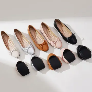 Quilted leather hot sale ballet flats