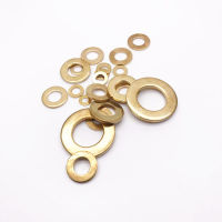 1050pcs M2 M2.5 M3 M4 M5 M6 M8 M10 M12 GB97 DIN125 Solid Brass Copper Flat Washer Plain Gasket Pad High Quality