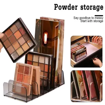 Eyeshadow Palette Organizer Eyepowder Storage Tray Cosmetics Rack Makeup  Tools Compartment Holder For Women makeup organizer