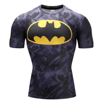 Dark Grey BATMAN Compression Shirt for Men (Long Sleeve) – ME