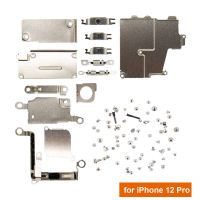 1ชุดสำหรับ Iphone 11 12 13 Pro ทั้งชุดสมบูรณ์ชิ้นส่วนแผงสำหรับเปลี่ยนภายในโลหะแผ่นป้องกันชุดตะแกรงแอมป์; สกรู