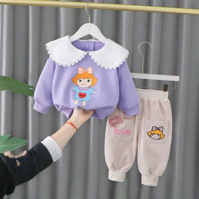 Manji Girls Clothes Sets Kids 2022 Fashion Children Spring Style Cotton Materail Child From 1 to 5 Years Old Infant Baby Suits
