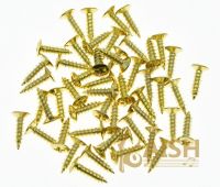 KAISH 50 Guitar Bass Pickguard Scratch Plate Screws Gold