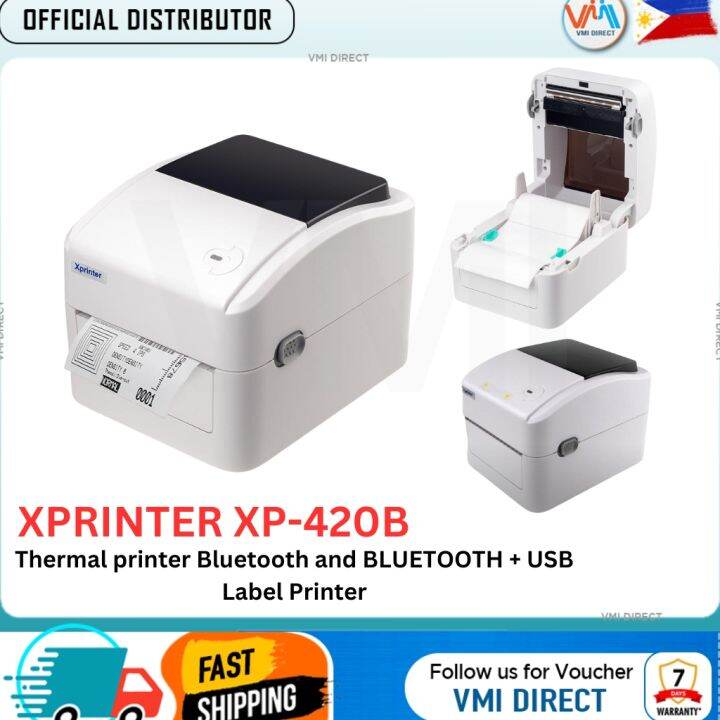 Xprinter XP420B Waybill Printer A6 Size Label Bluetooth USB Thermal