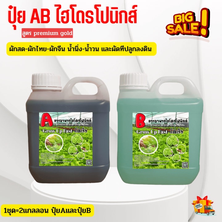 ส่งฟรี-ปุ๋ย-ab-ไฮโดรโนิกส์-ใหม่-ปุ๋ยไฮโดรโปรนิกส์1ลิตร-ปุ๋ยab-ปุ๋ยผักสลัด