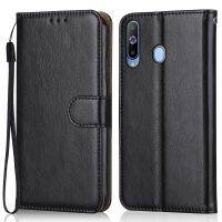 [HF16] Folio Luxury Leather Case สำหรับ Samsung Galaxy A9 Pro 2019 6.4 39; 39; Wallet Stand Flip Case Phone Bag With Strap