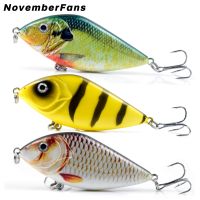 【cw】 NovemberFans Hard Jerkbait Fishing Lures 7cm 14.5g Rattle Glide Artificial Sinking Wobbler Bait Tackle for Pike Bass