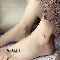 s925 Anklet 16 สร้อยข้อเท้าเงินแท้  ตุ้งติ้งกระดิ่งคู่ สวยเรียบง่าย ใส่สบาย เป็นมิตรกับผิว